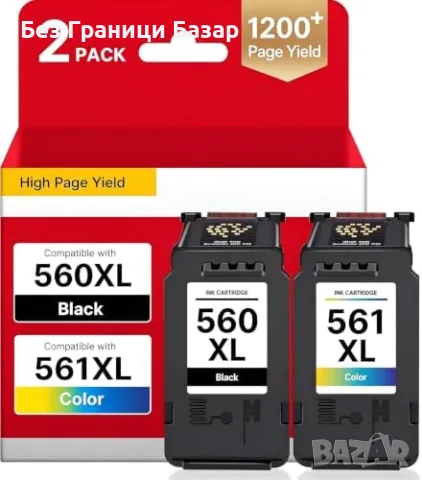 Ново 560XL 561XL Мастило за Canon PIXMA TS5350 TS7450 PG560 CL561 Черно Цветно тонер принтер печат