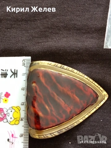 ВИНТИДЖ КАТАРАМА за КОЛАН с ОПАЛ МНОГО КРАСИВА 27758, снимка 4 - Колани - 51178946