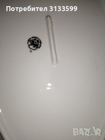 Овално порцеланово плато , снимка 3 - Чинии - 40190478