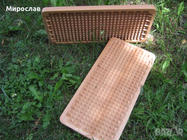 Садху с дървени пирамидки за рефлексотерапия на стъпалата от пропарен бук., снимка 3 - Йога - 36155925