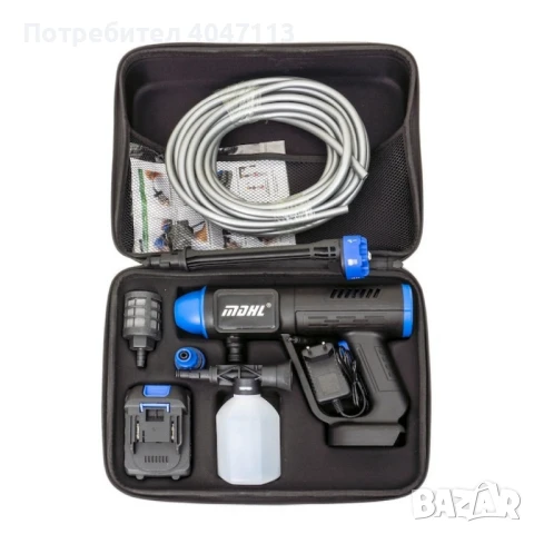 Акумулаторна водоструйка 48V – Пистолет за миене с LCD дисплей и 6 режима, снимка 6 - Други инструменти - 51201635