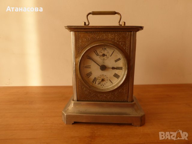  Немски настолен механичен часовник с латерна JUNGHANS Юнгханс Жокер 1920 г, снимка 1 - Антикварни и старинни предмети - 44202747