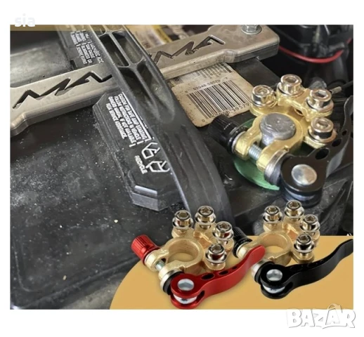 Клеми за акумулатор+ конектори, Универсални месингови скоби, снимка 4 - Аксесоари и консумативи - 51417052