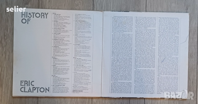 Eric Clapton ‎– History Of Eric Clapton Двойна плоча-GATEFOLD Издание 🇬🇧 UK 1972г-Първа преса Съст, снимка 3 - Грамофонни плочи - 52395962