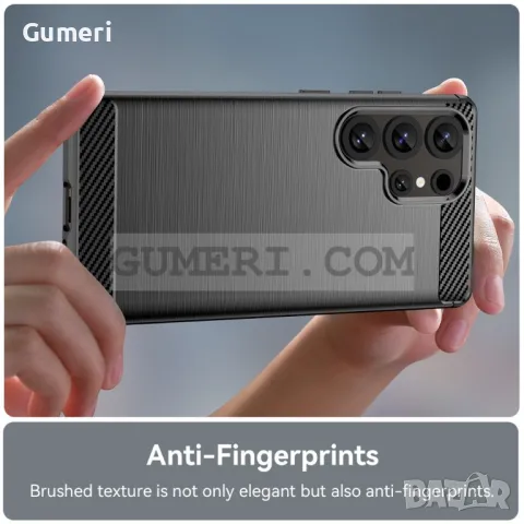 Samsung Galaxy S25 Ultra Противоударен Силиконов Гръб Карбон, снимка 8 - Калъфи, кейсове - 49221149