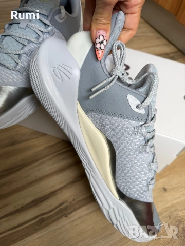 Оригинални нови сиви маратонки UNDER ARMOUR CURRY 11 ! 44,45 н, снимка 5 - Маратонки - 43463606