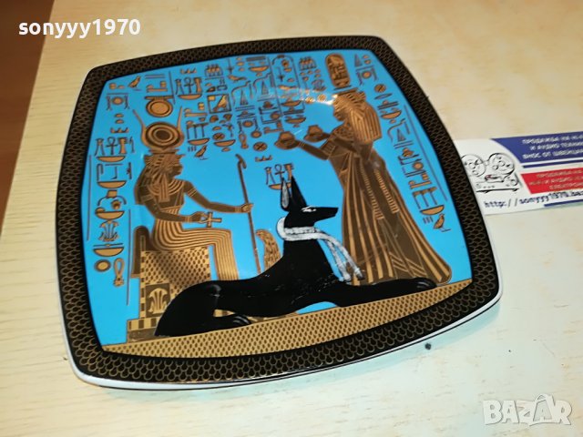 FATHI MAHMOUT MADE IN EGYPT-2-ЧИНИЯ 21СМ-0403231929, снимка 4 - Антикварни и старинни предмети - 39885743