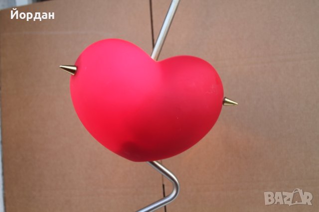 Немска лампа метал и стъкло, снимка 7 - Други - 42234424