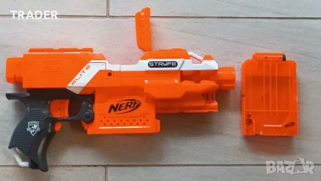 пистолет пушка Бластер Hasbro Nerf N-Strike Elite - Stryfe, снимка 10 - Игри и пъзели - 42355357