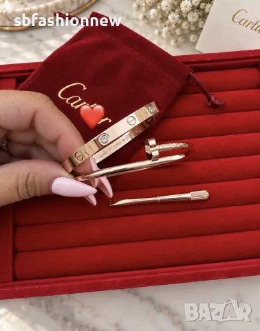 Cartier розово злато гривни