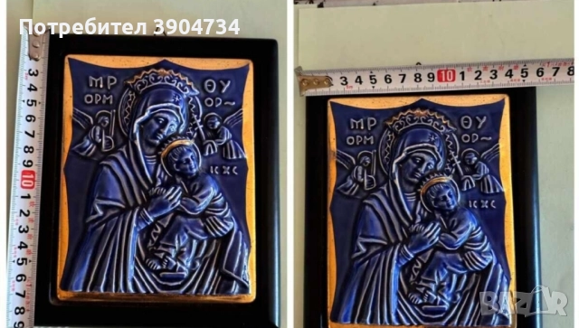 Дева Мария с Младенеца , снимка 8 - Икони - 51514064
