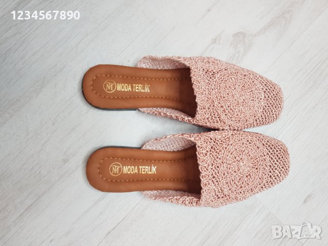 New Нов модел плетени чехли , снимка 3 - Чехли - 40529837