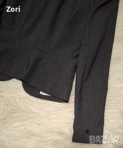 ЕЛЕГАНТНО и СТИЛНО вталено сако в два цвята - бежов и графит, снимка 11 - Сака - 48910667