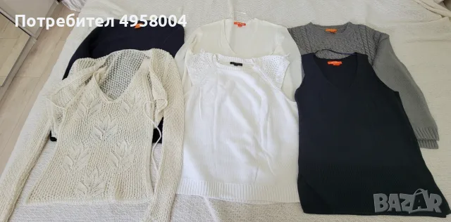 Дамски пуловери и плетени блузи S–M, 6 броя – Joe Fresh, Banana Republic, снимка 5 - Потници - 56208120
