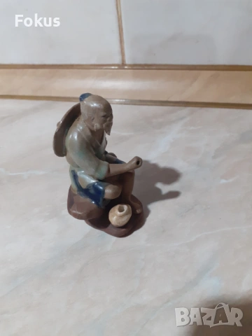 Стара малка фигурка статуетка, снимка 4 - Антикварни и старинни предмети - 53357217