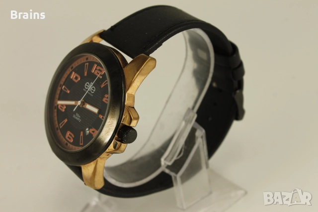 ELITE Мъжки Кварцов Часовник Розово Злато, снимка 5 - Мъжки - 51773096