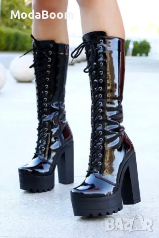 Ботуши на ток - Лак