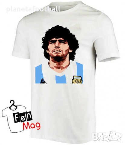 Фен тениска на Марадона и Аржентина!MARADONA!