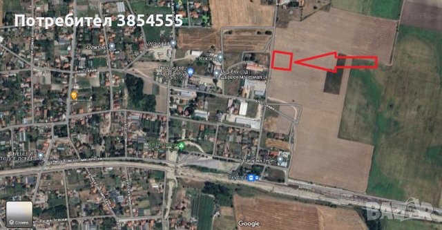 Земя, Поземлен имот - село Скутаре 1600 кв.м., снимка 3 - Парцели - 42377457