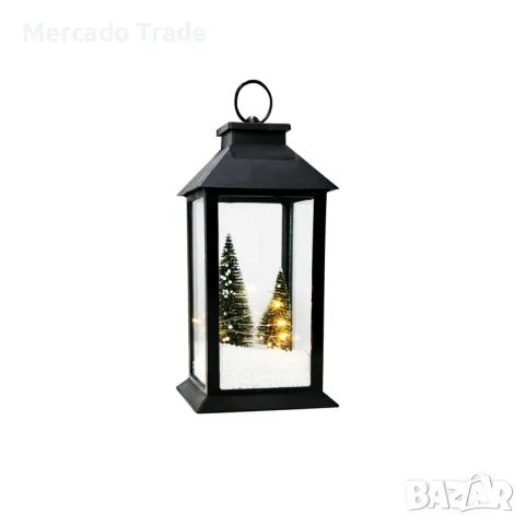 Декоративен коледен LED фенер Mercado Trade, Елхи