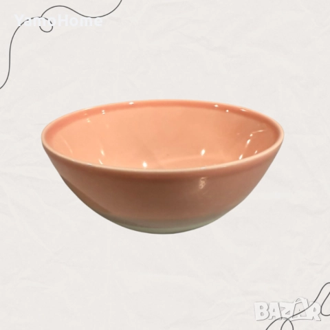 Купа за супа „Розов залез“ – 17 см, снимка 1