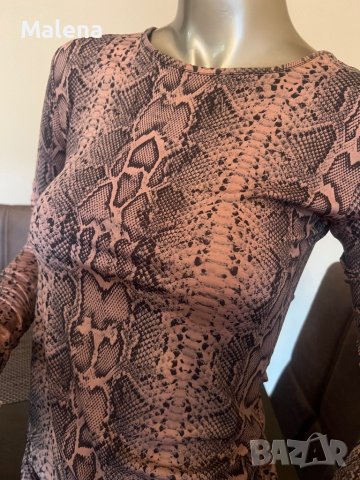 Дамска блуза със змийски принт !, снимка 2 - Блузи с дълъг ръкав и пуловери - 40057216