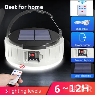  Соларна лампа за къмпинг  KSIJEH, снимка 10 - Соларни лампи - 49723743