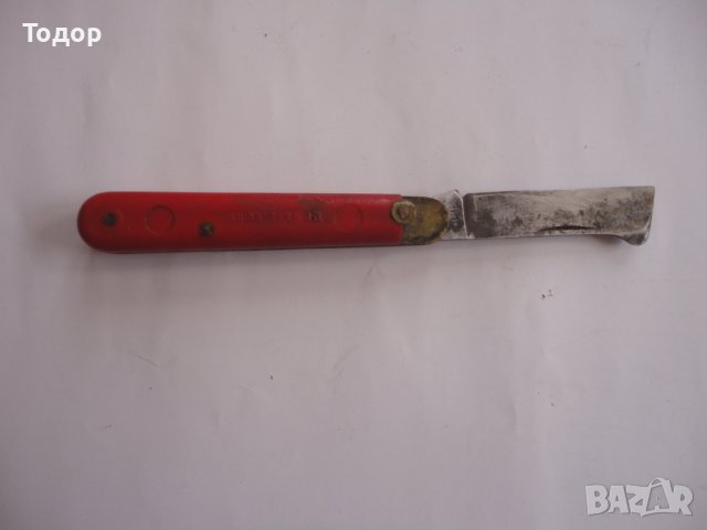 Български стар нож ножка за ашладисване 65 год , снимка 4 - Ножове - 40292045