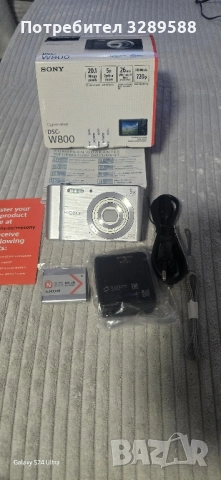 Цифров фотоапарат SONY Cyber shot DSC 800 20.1 Mega pixels - Optical zoom 5x чисто нов, снимка 3 - Фотоапарати - 52104876