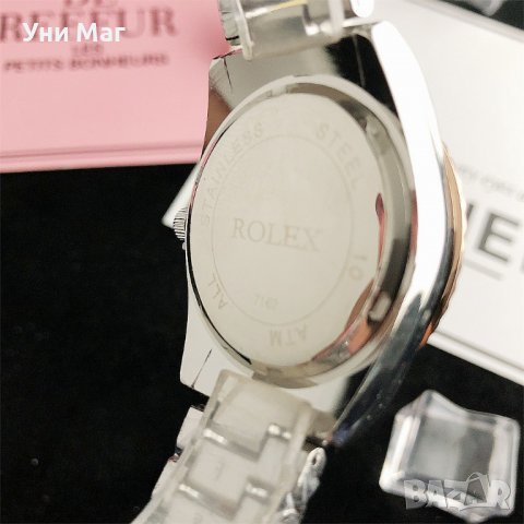Луксозен дамски ръчен часовник Rolex, стилен Ролекс , водоустойчив, снимка 7 - Дамски - 37074895
