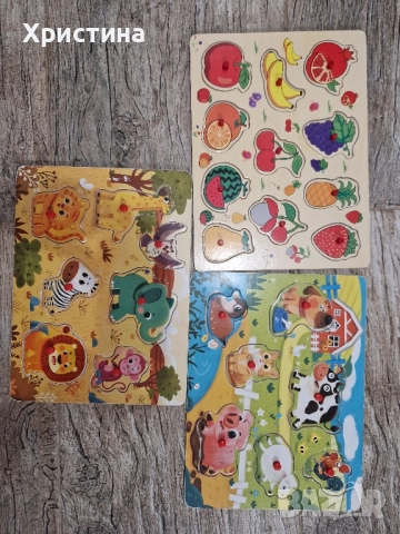 Лот от дървени пъзели 