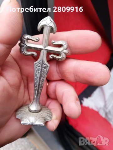 Стар настолен кръст , снимка 4 - Антикварни и старинни предмети - 53888949