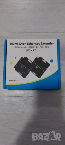 HDMI Over Ethernet Extender EX701 - Удължител по LAN