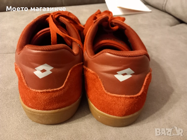 Мъжки маратонки Lotto Trophy, № 45, естествен велур, снимка 3 - Спортни обувки - 51834381