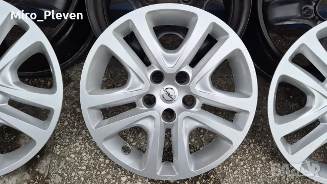 Оригинални метални структурни джанти и тасове 16 цола за Opel Astra K, снимка 3 - Гуми и джанти - 56234623