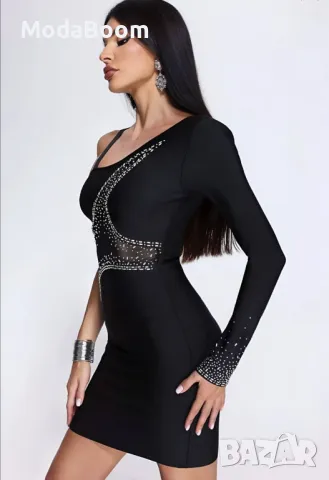 Дамска стилна рокля , снимка 2 - Рокли - 48589076