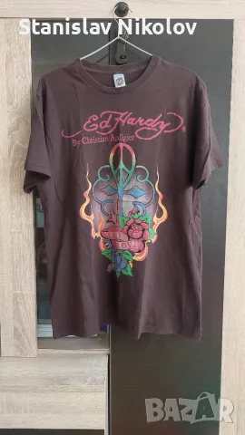 Тениска Ed Hardy x Christian Audigier True love, Size XL (Made in USA)