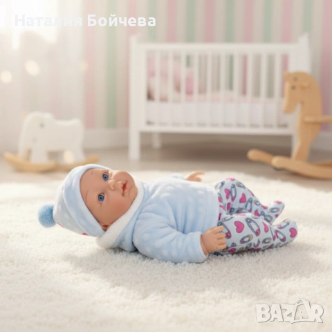 Кукла бебе със звук и зимни дрехи - 36 см - Перфектен подарък за празниците, снимка 6 - Кукли - 53379019