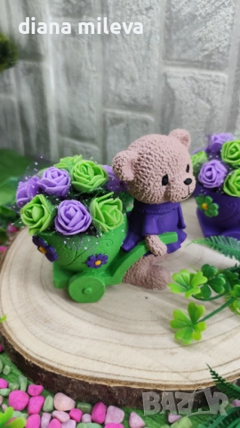 Сладки малки мечета в лилаво и зелено!!, снимка 4 - Декорация за дома - 52082800
