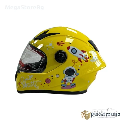 Детска каска 506 - размер М - Жълта, снимка 5 - Аксесоари и консумативи - 50526603
