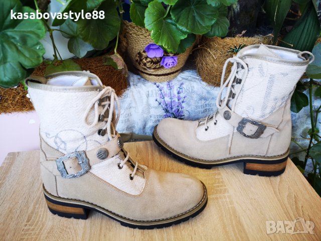 Ботуши Stockerpoint 41 н.Естествен велур, снимка 2 - Дамски ботуши - 39252436