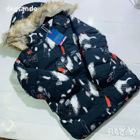 Детско юношеско зимно яке с качулка и силиконов пълнеж. Размери за 6 8 10 12 14 16г, снимка 2 - Детски якета и елеци - 51280593