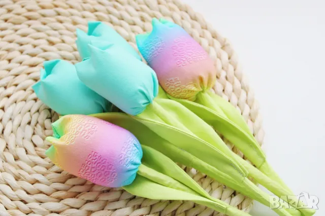 Лале, Лалета, Цветя, Изкуствено цвете, Декорация, Осми март, снимка 4 - Изкуствени цветя - 48968870