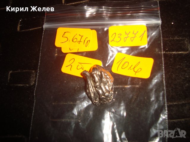 СРЕБРИСТА МИНИАТЮРНА МАСКА АПЛИКАЦИЯ 23771