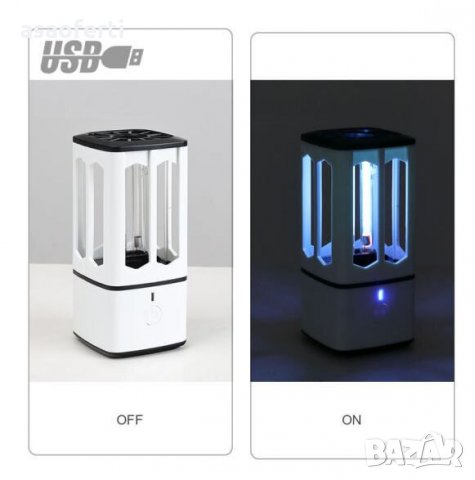 Ултравиолетова антибактериална лампа за дезинфекция , снимка 2 - Други - 30911560