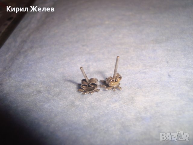 МИНИАТЮРНИ ФЛОРАЛНИ СРЕБЪРНИ ОБЕЦИ СРЕБРО 925 ФЕШЪН АРТ БИЖУ 27155, снимка 10 - Обеци - 36817791