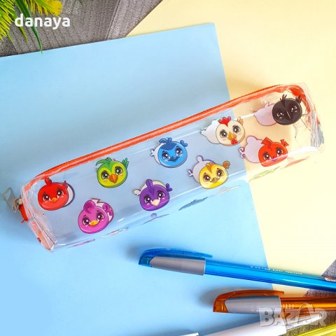 2358 Прозрачен несесер за училище с цветни картинки, снимка 9 - Ученически пособия, канцеларски материали - 33918884