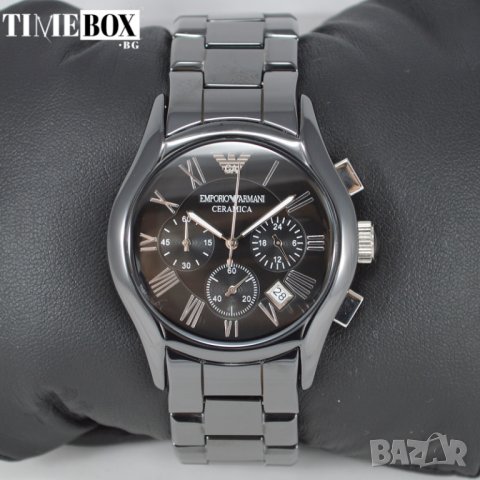 EMPORIO ARMANI Ceramica Chronograph AR1400. Нов мъжки часовник, снимка 7 - Мъжки - 31544321