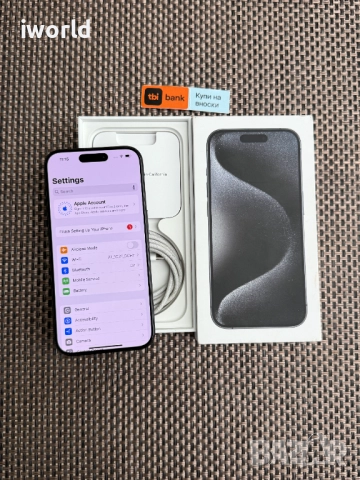 КАТО НОВ❗iPhone 15 Pro Лизинг от 46лв/м / Black Titanium ️128Gb черен, снимка 5 - Apple iPhone - 52615322