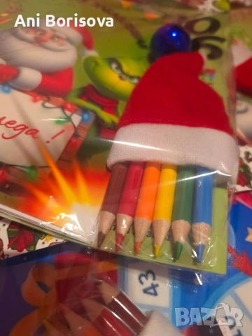 Коледен детски комплект – игра и оцветяване | 8 лв , снимка 5 - Рисуване и оцветяване - 52822053